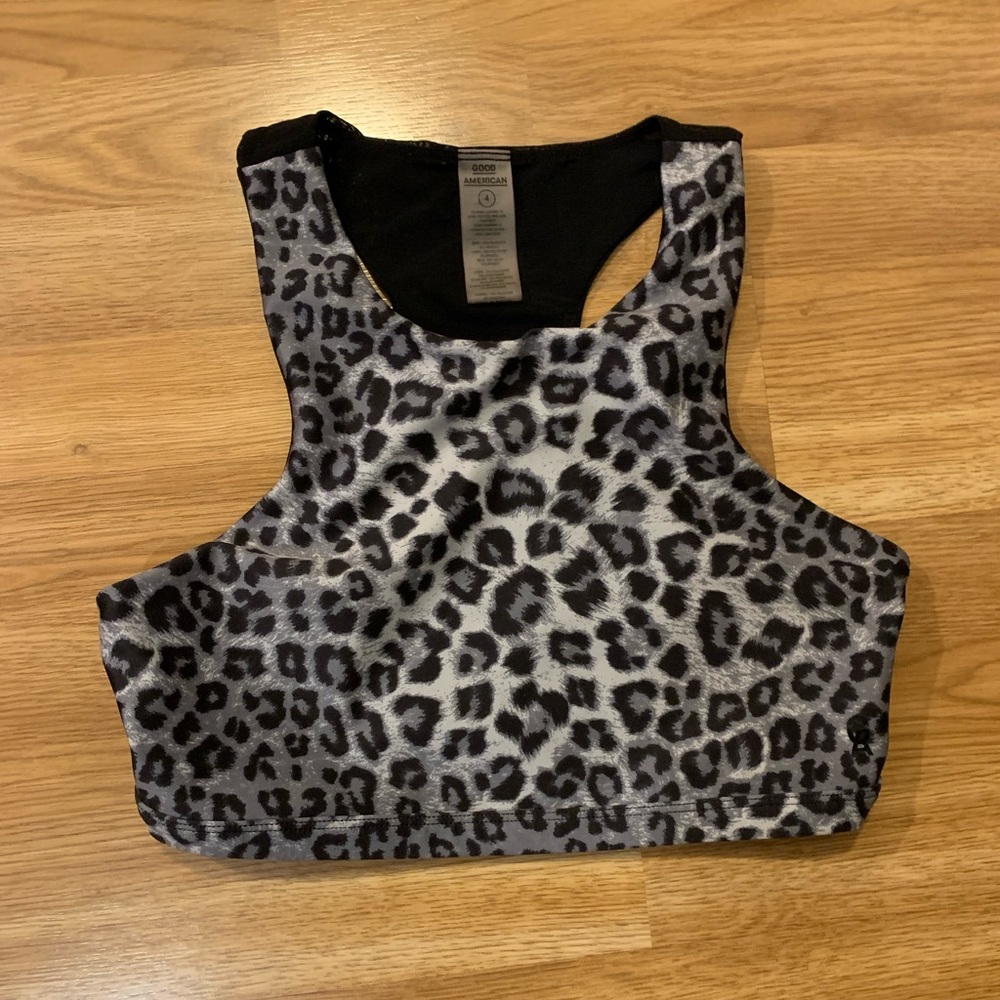 GOOD AMERICAN // Leopard Sports Bra